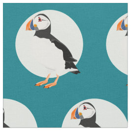 Puffin Bird Illustration Tyg