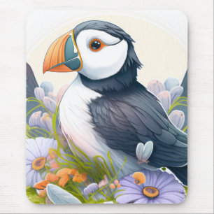 Puffin Bird Porträtt Animal Painting Wildlife Free Musmatta