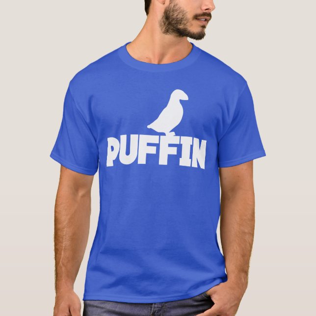 Puffin Bird Puffins vintage T Shirt (Framsida)