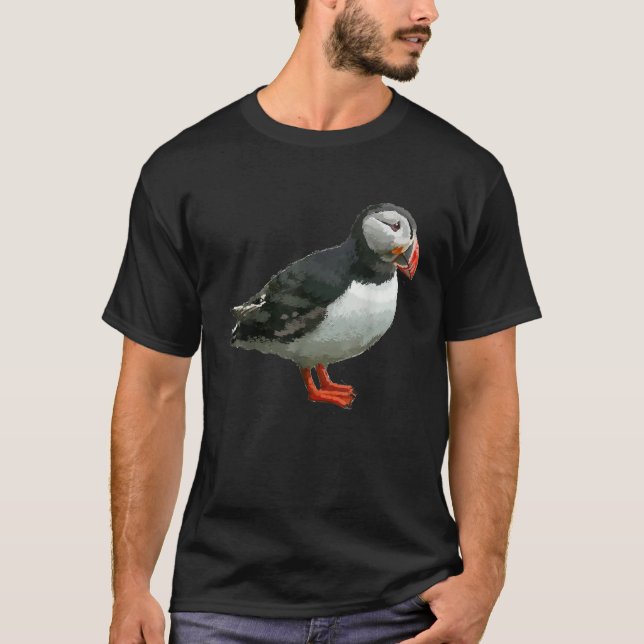 Puffin Bird T Shirt Tshirt T (Framsida)