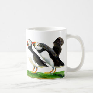 Puffin Bird Watercolor Painting Kaffemugg