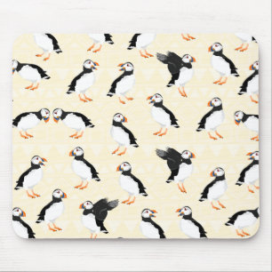 Puffin Birds Mönster Musmatta