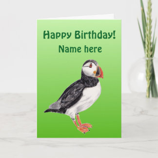 Puffin Birthday kort