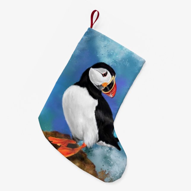 Puffin Christmas Stockings Liten Julstrumpa (Framsidan (Hängande))