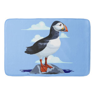 Puffin Cute Atlantic Seabird Badrumsmatta