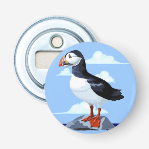 Puffin Cute Atlantic Seabird Flasköppnare