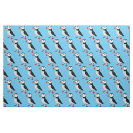 Puffin Design Fabric Tyg