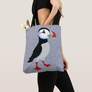 Puffin Design Tote Bag Tygkasse
