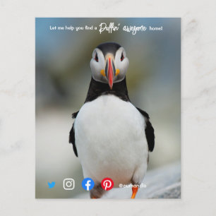 puffin fantastisk vid marknadsföring vid gods vid flygblad