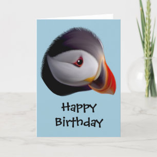 Puffin Grattis på födelsedagen-kort Kort
