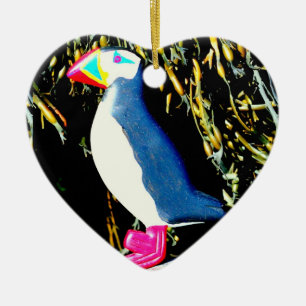 puffin-hjärta, ornament