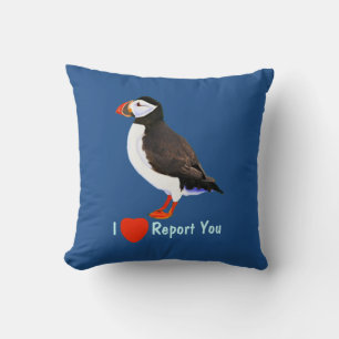 Puffin - jag vill verkligen rapportera dig kudde