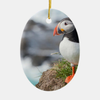 Puffin Julgransprydnad Keramik