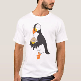 Puffin med en muffin t shirt