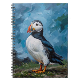 Puffin Notebook | Atlantic Puffin Bird Art Journal Anteckningsbok