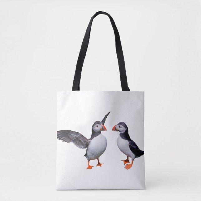 Puffin Pals All-Over-Print Väska (välj färg) (Framsida)
