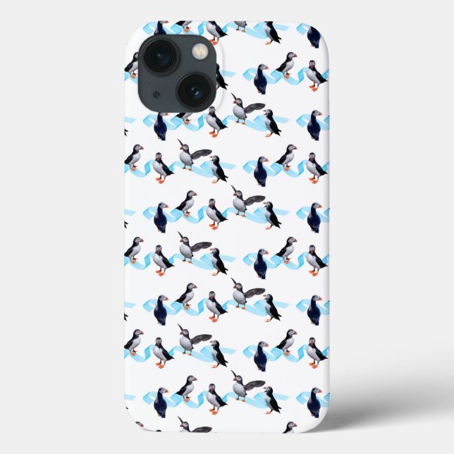 Puffin Party iPad Mini-fodral (välj färg) (Baksida)