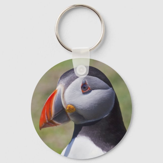 Puffin Porträtt Nyckelring (Framsida)