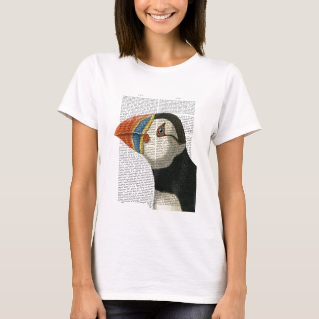 Puffin Porträtt T Shirt (Framsida)