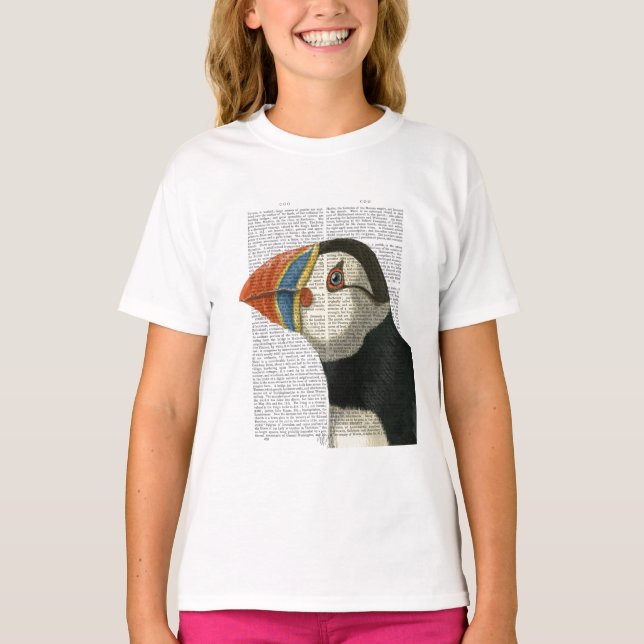 Puffin Porträtt T Shirt (Framsida)