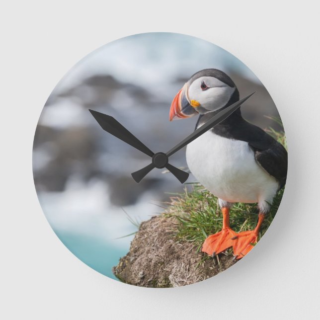 Puffin Rund Klocka (Framsida)
