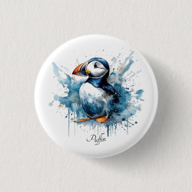 Puffin Splash, anpassad Knapp (Framsida)