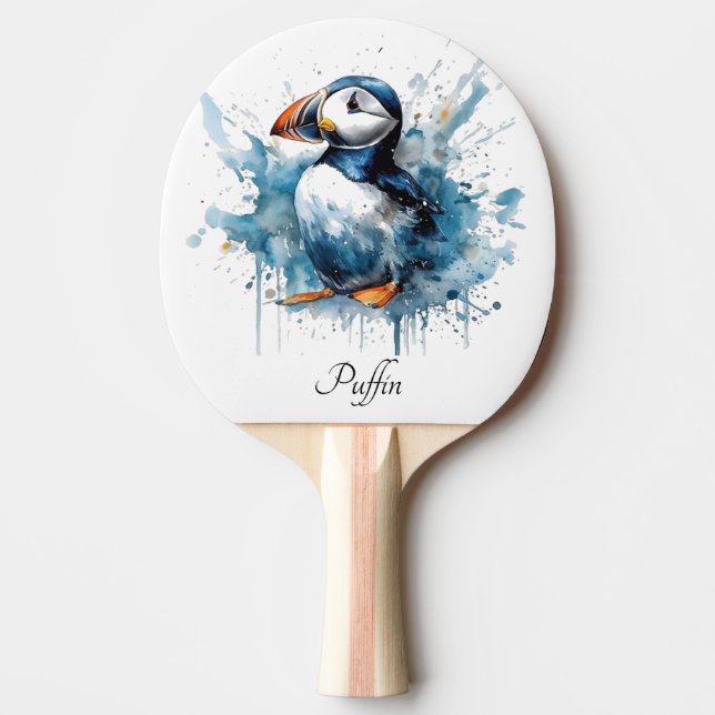 Puffin Splash, anpassad Pingisracket (Framsidan)