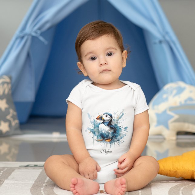 Puffin Stänk, anpassningsbar T Shirt (Skapare uppladdad)