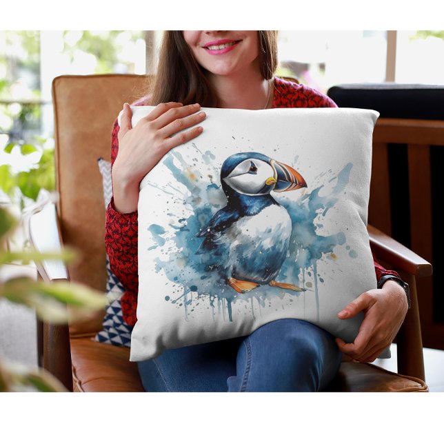Puffin Stänk Kudde (Skapare uppladdad)