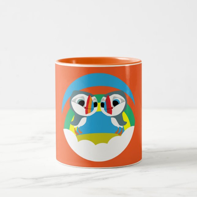 Puffin Sten Två-Tonad Mugg (Center)