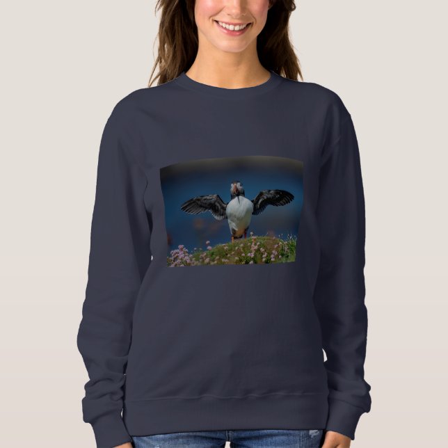 Puffin Sweatshirt T Shirt (Framsida)
