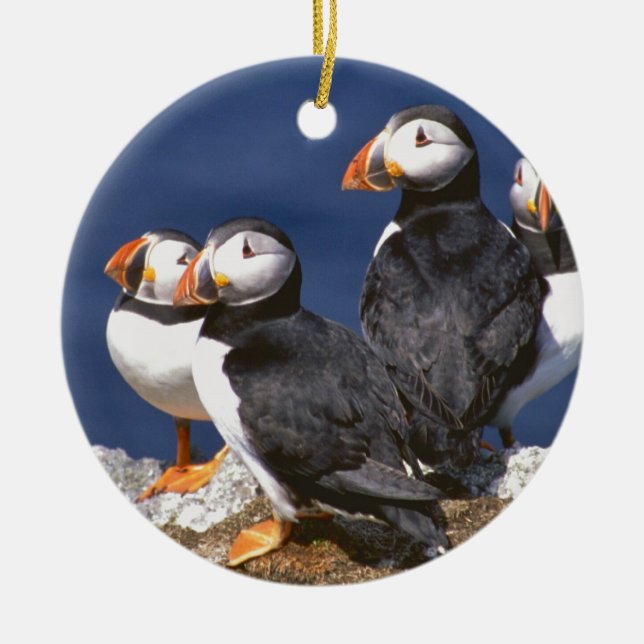 Puffin-tastic Julgransprydnad Keramik (Framsidan)