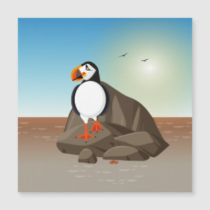 Puffin vid kusten