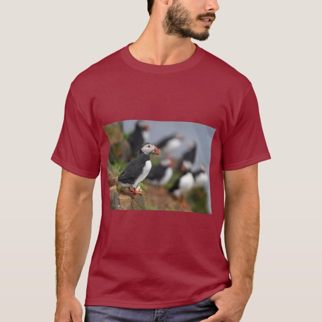Puffin with Fish Tee (Framsida)