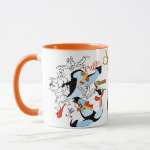 Puffinen skissar muggen med kulöra Rim&Handle Mugg