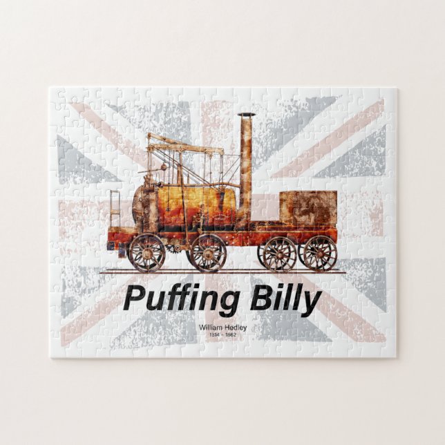 Puffing Billy ånglok engelska lok  Pussel (Horisontell)