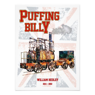 Puffing Billy ånglok på engelska Fototryck