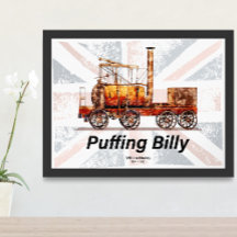 Puffing Billy ånglok på engelska