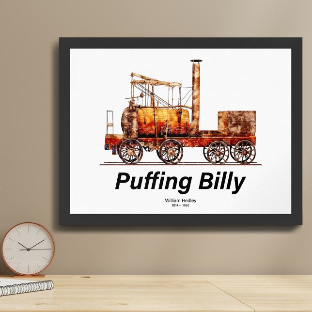 Puffing Billy ånglok på engelska Poster (Skapare uppladdad)