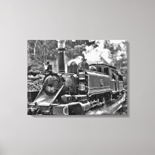 Puffing Billy Old Fashioned Steam Tåg Canvastryck