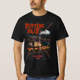 Puffing Billy Steam Tåg English Locomotive T Shirt