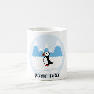 Puffinillustration Kaffemugg