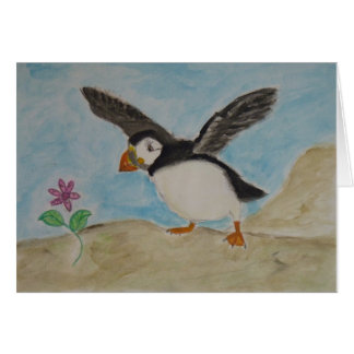 puffinnöjen hälsningskort