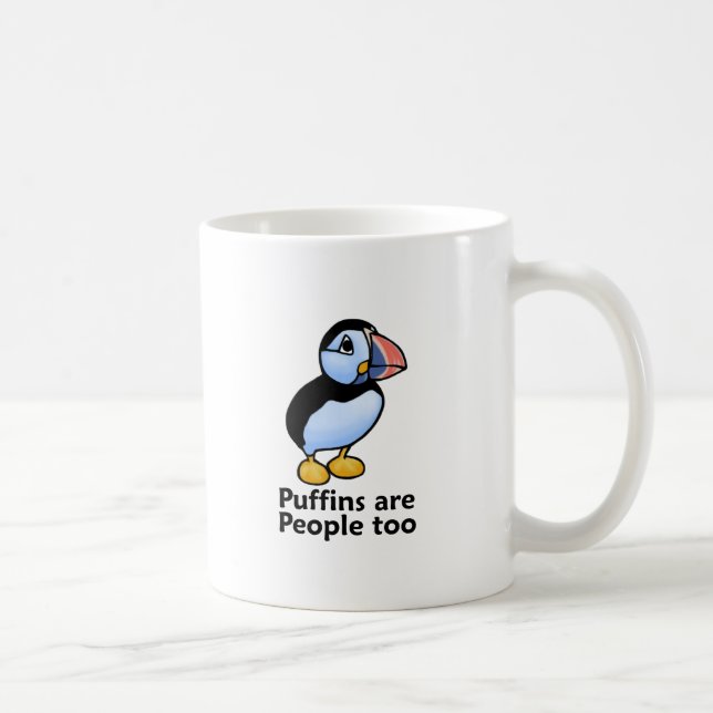 Puffins är folk för kaffemugg (Höger)