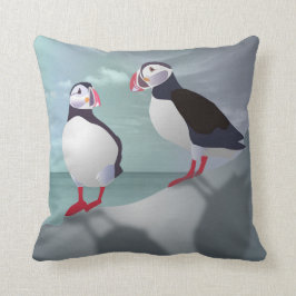 Puffins Design Dekorativ kudde