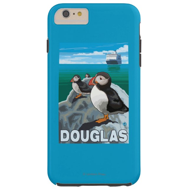 Puffins & kryssningfrakt - Douglas, Alaska Case-Mate iPhone Skal (Baksidan)
