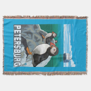 Puffins & kryssningfrakt - Petersburg, Alaska Mysfilt