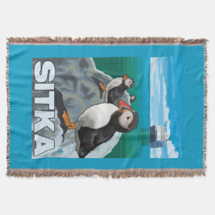 Puffins & kryssningfrakt - Sitka, Alaska Filt