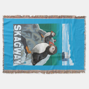 Puffins & kryssningfrakt - Skagway, Alaska Filt