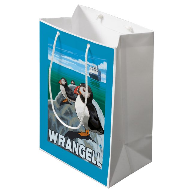 Puffins & kryssningfrakt - Wrangell, Alaska (Framsidan Vinklad)